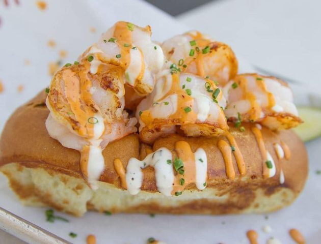 seafood franchise grilled shrimp roll