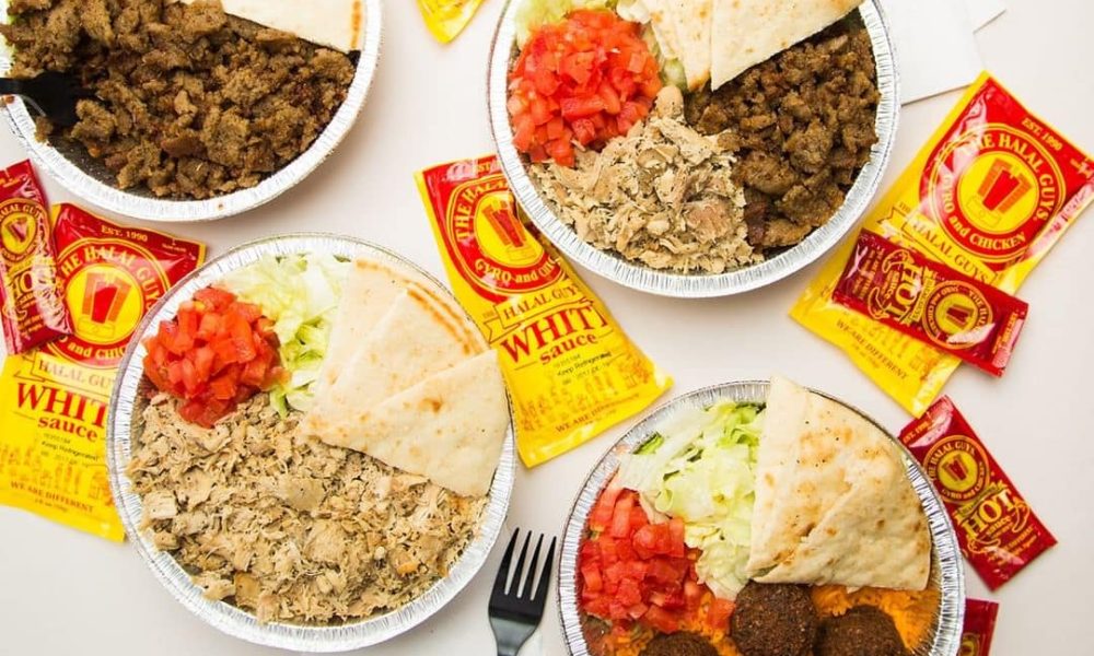 Halal guys food spread